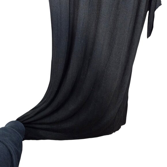 Free People Free-est Royale One Piece Jumpsuit Black Cowl Neck Wide Leg Boho L - Picture 6 of 9